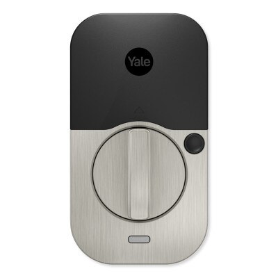 Yale Pro 2 Keyed Pushbutton Keypad Lock with Wi-Fi, Satin Nickel